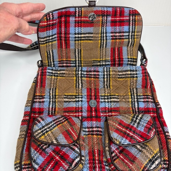 Vera Bradley Highland Patchwork Plaid Crossbody Tweed Wool Blend Preppy Teacher - Picture 6 of 9